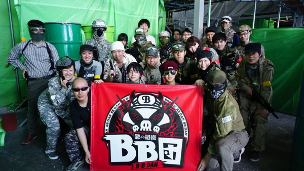 VSNサバゲーサークル「Survival」のみなさん。ASOBIBA新木場にて