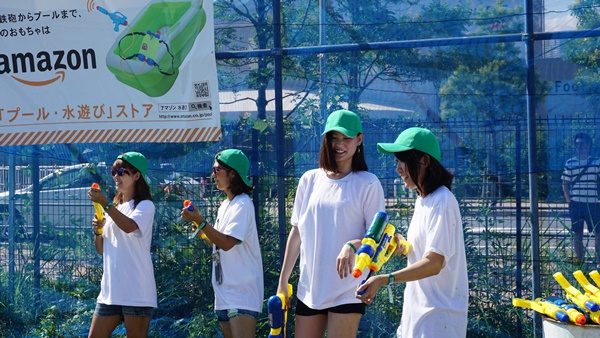 緑チームの女子たち。準備はいい?