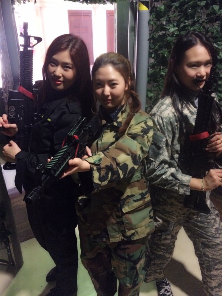 お台場店で3人仲良くサバイバルゲーム