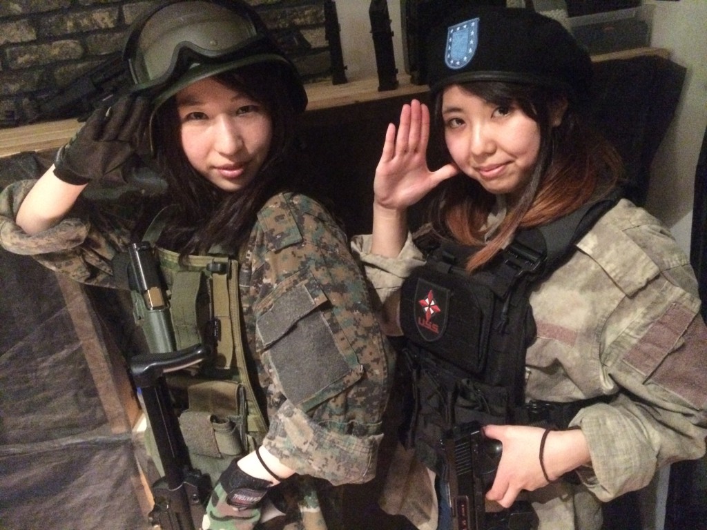 二人でひな祭りイベントの完全装備撮影