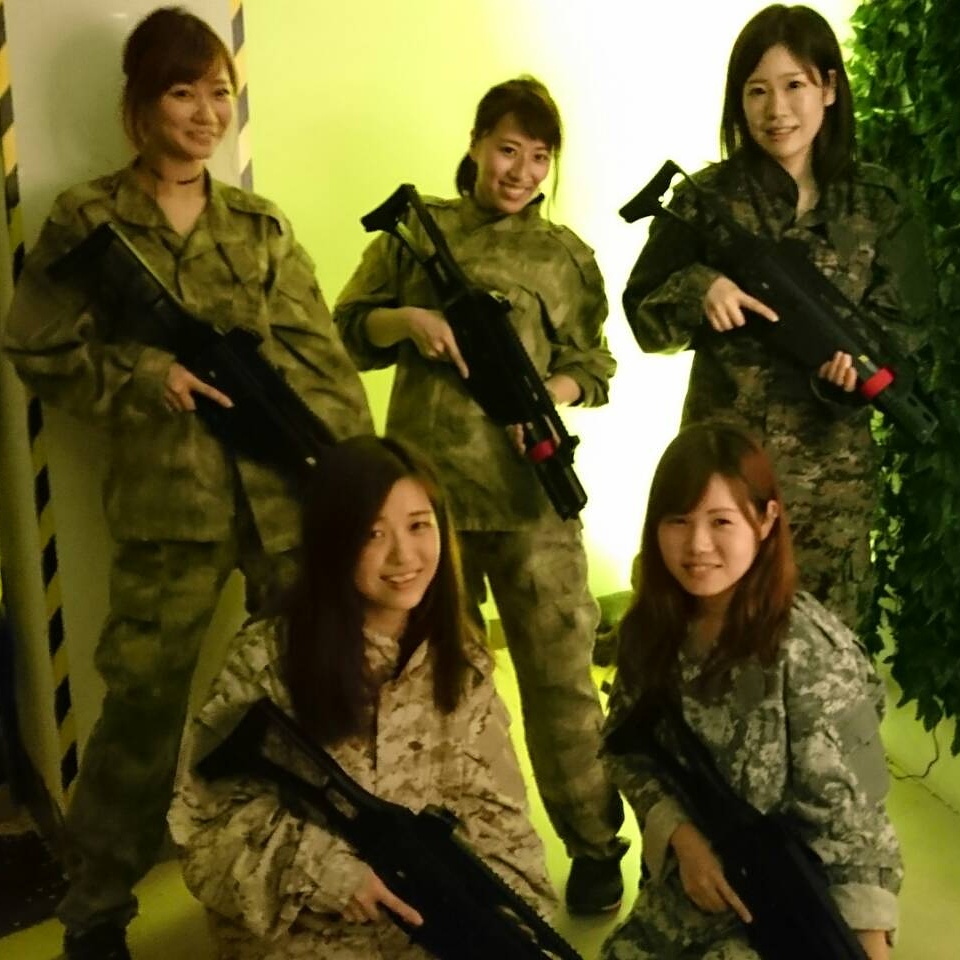 お台場店でサバゲー女子会